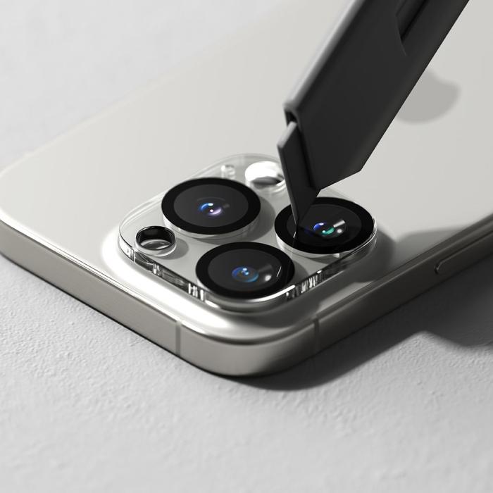Bild 5, Ringke Ringke iPhone 16 Pro / 16 Pro Max 2-PACK Linsskydd Härdat Glas Transparent