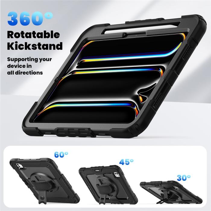 Bild 2,  iPad Pro 11 2025 / 2024 Skal 360 Shockproof Hybrid Kickstand