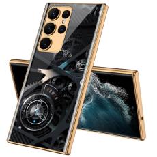 GKK GKK Galaxy S24 Ultra Skal H&auml;rdat Glas Electroplate Kugghjul