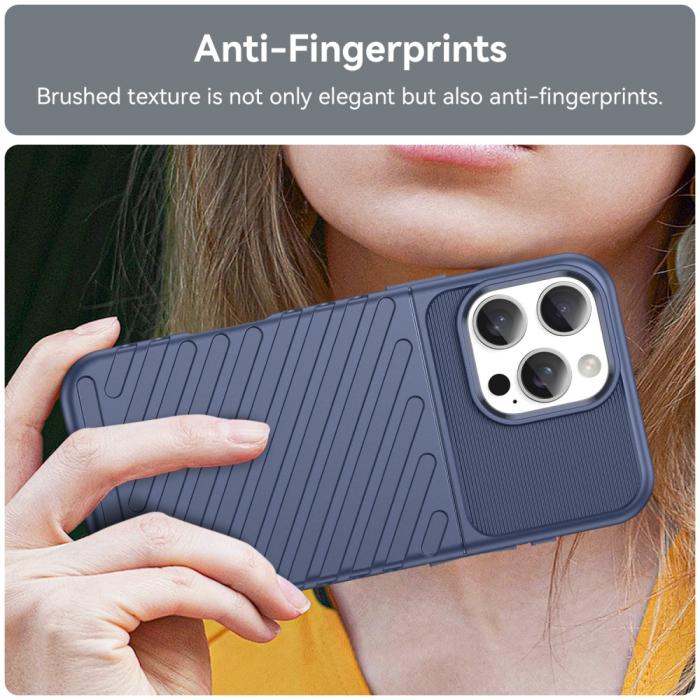 Bild 5,  iPhone 16 Pro Max Skal Twill Textur Blå