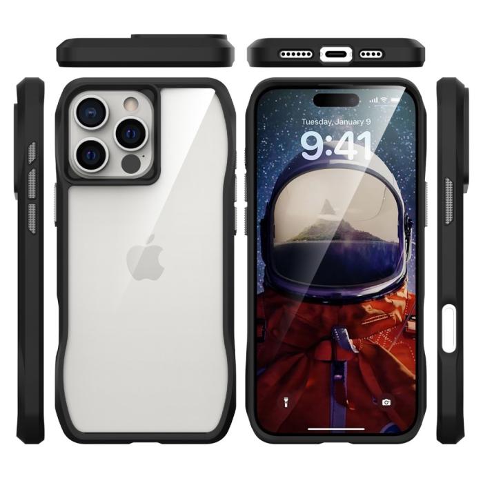 Bild 3,  iPhone 16 Pro Skal Shockproof Hybrid Svart