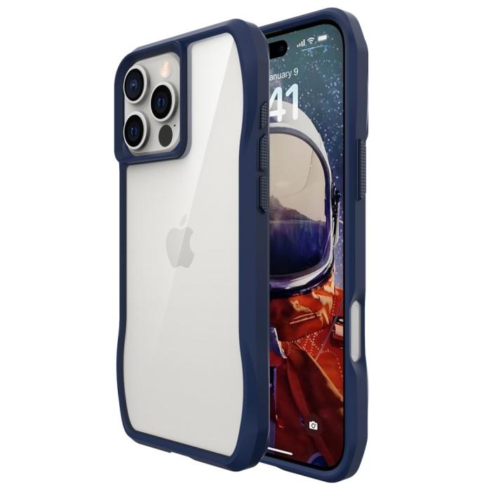 Bild 2,  iPhone 16 Pro Skal Shockproof Hybrid Mörk Blå