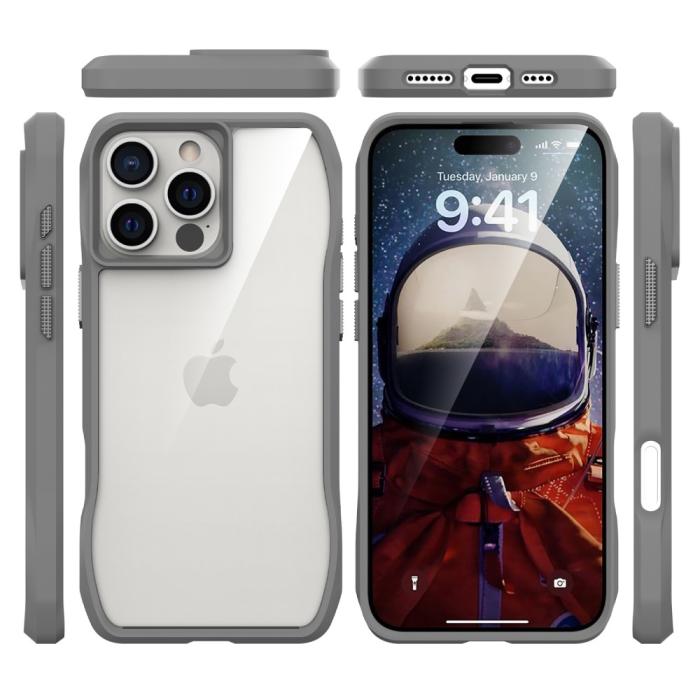 Bild 3,  iPhone 16 Pro Skal Shockproof Hybrid Grå