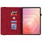  Samsung Galaxy Tab S11 Fodral Butterfly Flower Röd