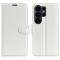  Samsung Galaxy S26 Ultra Fodral Litchi Läder Vit