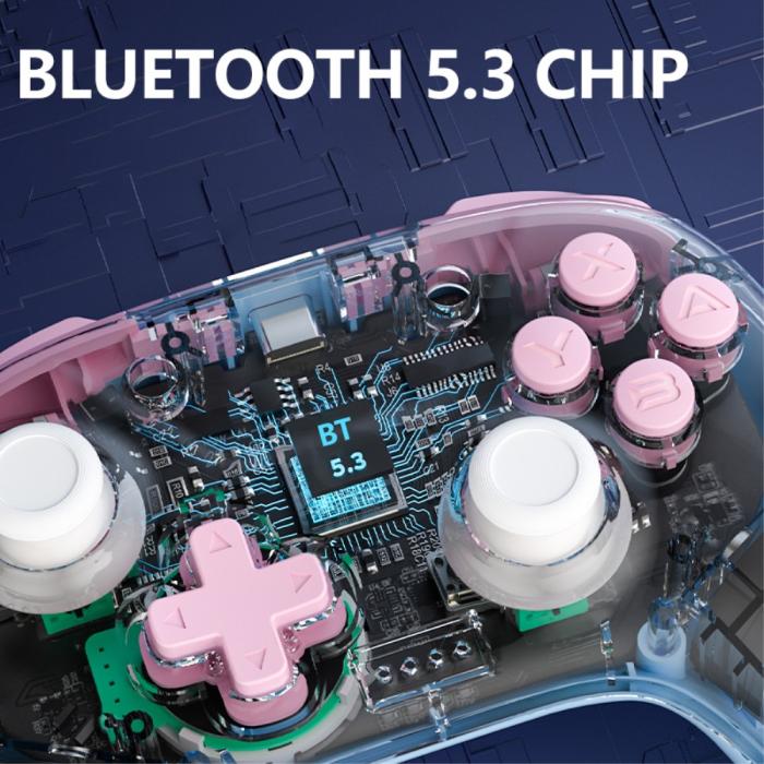 Bild 3, AOLION AOLION Trådlös Handkontroll För Switch/PC/iOS/Android Vit