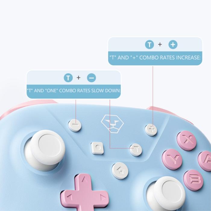 Bild 5, AOLION AOLION Trådlös Handkontroll För Switch/PC/iOS/Android Vit