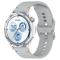  Klockarmband 22 mm Silikon Wave Design Grå