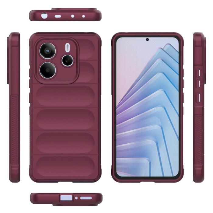 Bild 6,  Xiaomi Redmi Note 14 5G Skal Magic Shield Vinröd
