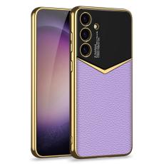 GKK GKK Galaxy S25 Plus Skal L&auml;der Hybrid Electroplate Lila