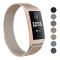  Milanese Loop Metall Armband Fitbit Charge 4/3 Champagne Guld
