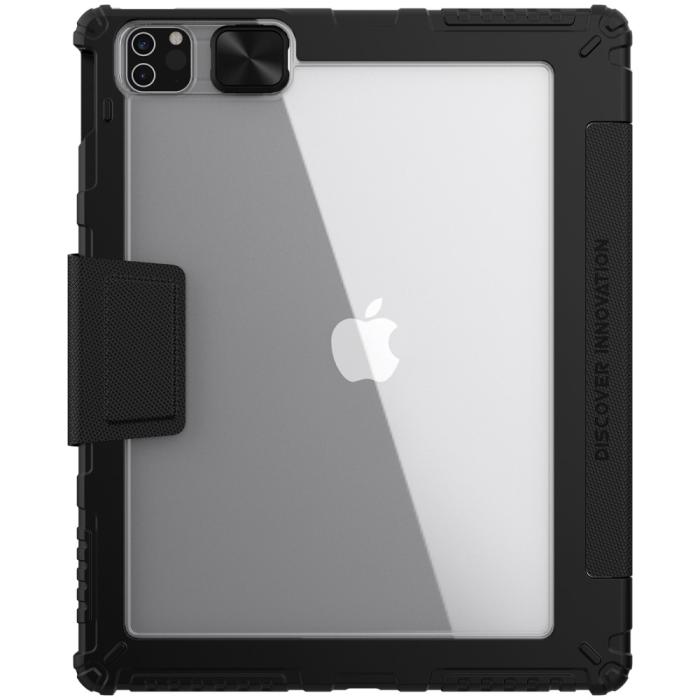 Bild 2, NILLKIN iPad Pro 12.9 (2020/2021) - NILLKIN CamShield Shockproof Tri-Fold Fodral - Svart