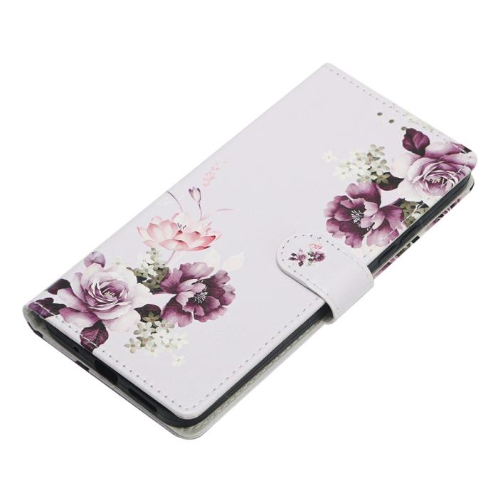 Bild 3,  Xiaomi 17 Fodral Läder Blommor Rosa