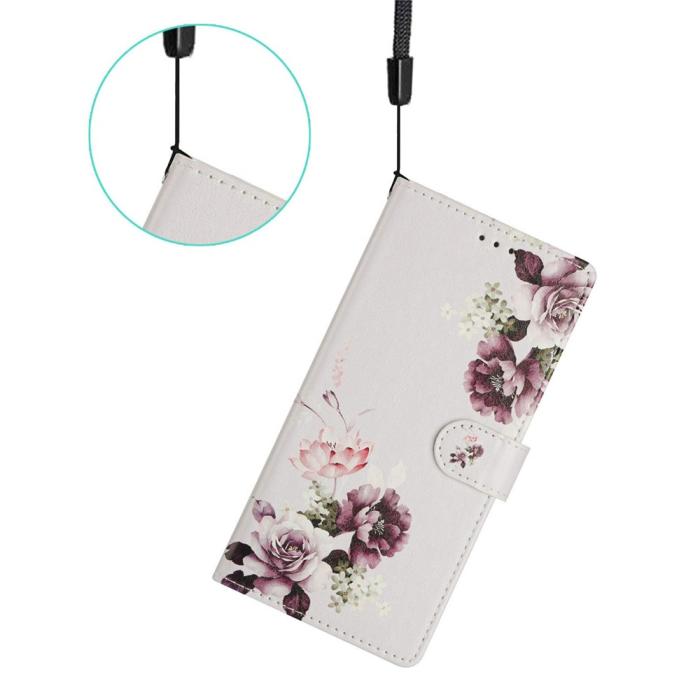 Bild 4,  Xiaomi 17 Fodral Läder Blommor Rosa