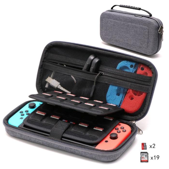 Bild 5,  Nintendo Switch Skyddsfodral Reseväska Grå