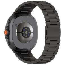  Galaxy Watch 8 46/44/40 mm Armband Rostfritt St&aring;l Svart
