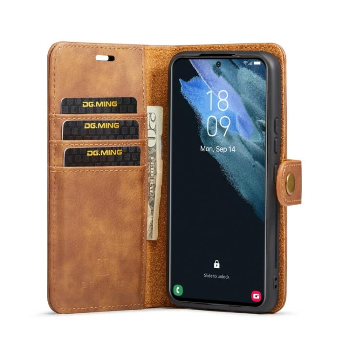 Bild 4, DG.MING DG.MING Samsung Galaxy S22 Fodral 2in1 Magnet Fodral / Skal Brun