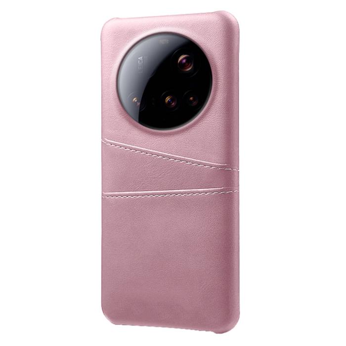 Bild 2,  Xiaomi 15 Ultra Läderbelagt Skal Med Kortfack Roséguld