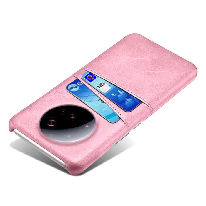 Bild 4,  Xiaomi 15 Ultra Läderbelagt Skal Med Kortfack Roséguld