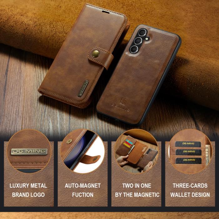 Bild 6, DG.MING DG.MING Samsung Galaxy A36 5G/A56 5G 2in1 Fodral / Skal Brun