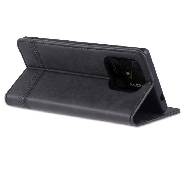Bild 5, AZNS AZNS Xiaomi Redmi 10C Fodral Flip Läder Svart