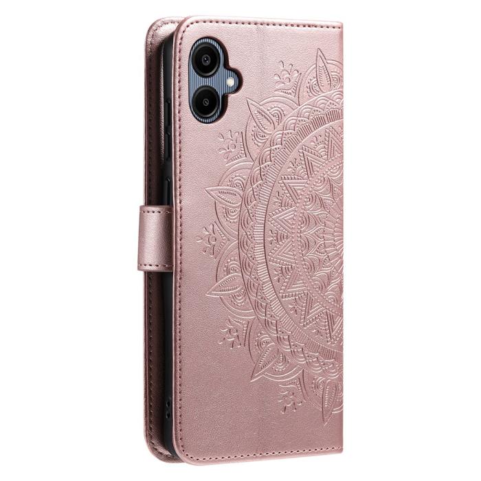 Bild 6,  Samsung Galaxy A07 Fodral Mandala Läder Roséguld