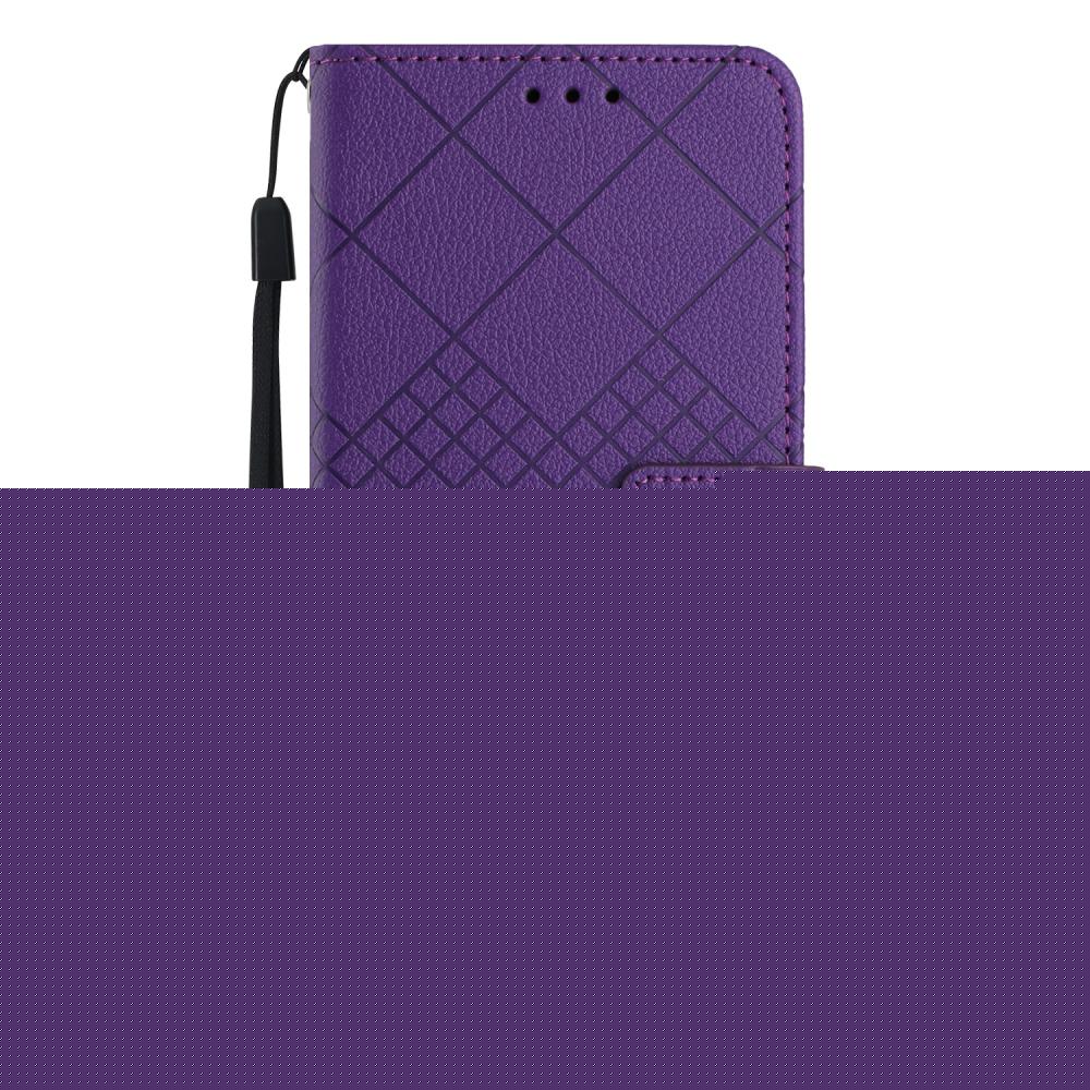  Samsung Galaxy S25 FE Fodral Läder Mörk Lila