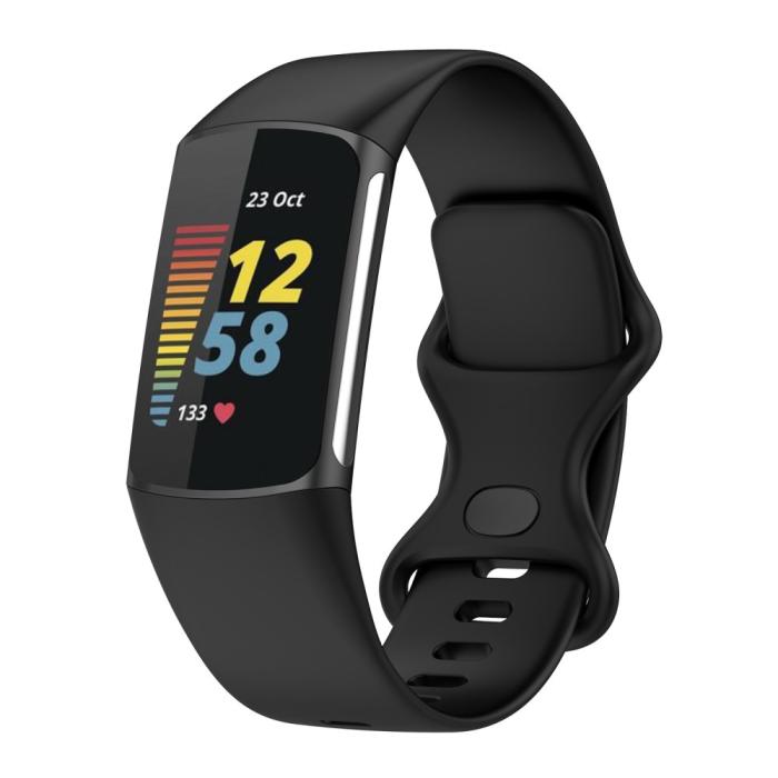 Bild 2,  Fitbit Charge 6 / 5 Armband TPU (L) Svart