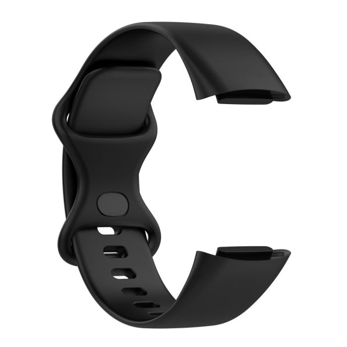 Bild 4,  Fitbit Charge 6 / 5 Armband TPU (L) Svart