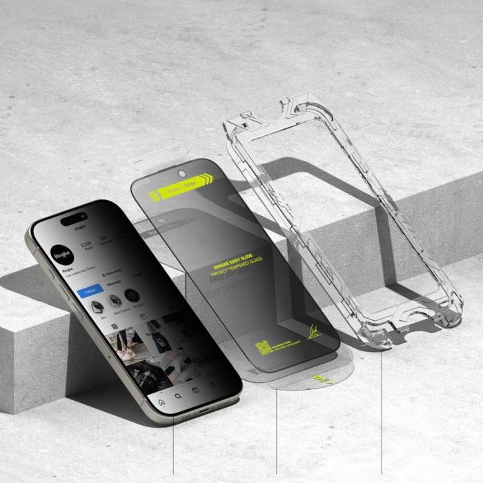 Bild 4, Ringke Ringke iPhone 16 Pro 2-PACK Skärmskydd Easy Slide Privacy