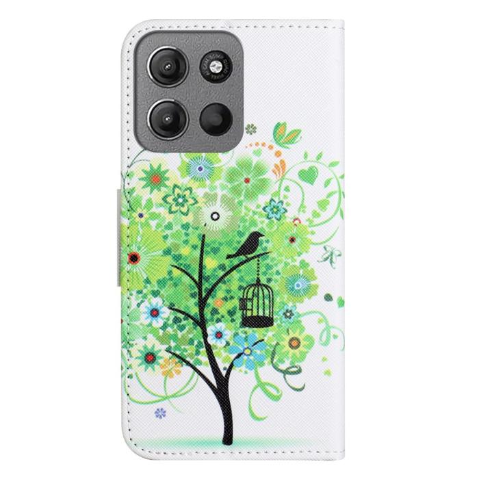 Bild 5,  Motorola Moto G86 Power/G86 5G Fodral Läder Grönt Träd