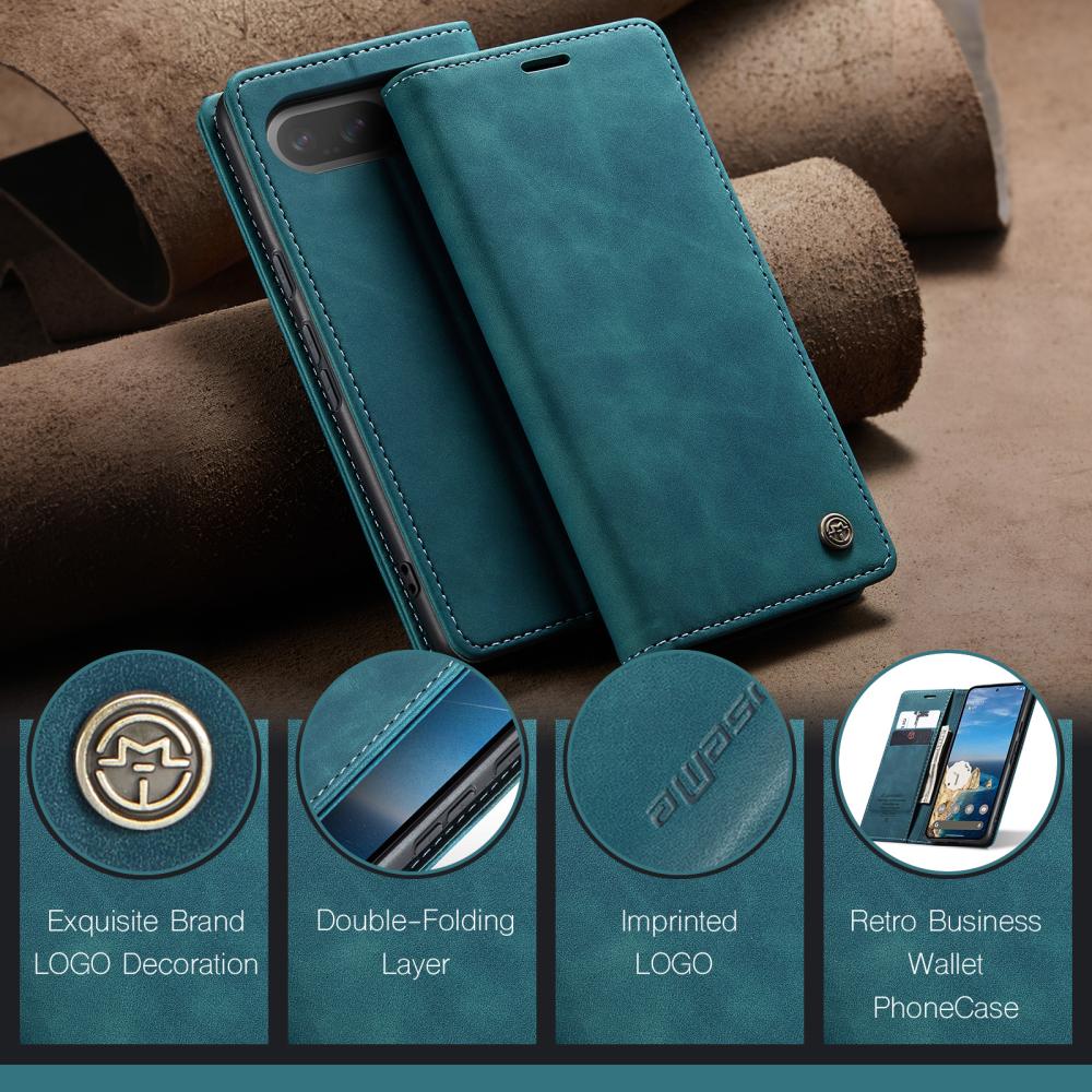 CASEME CASEME Google Pixel 10/10 Pro / 9/9 Pro Fodral Flip Retro Läder