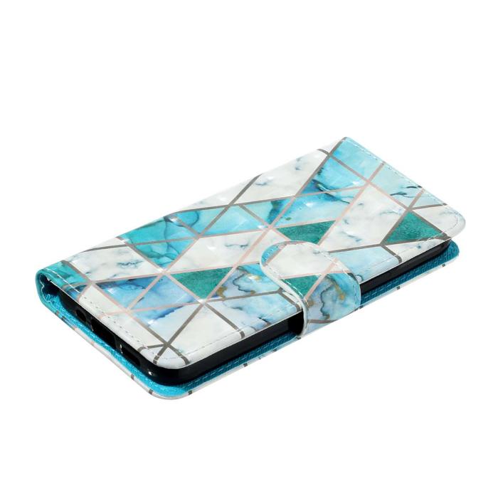 Bild 4,  Xiaomi Redmi 15C Fodral Med Tryck Grön Marmor