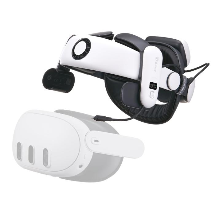 Bild 2, BOBOVR BOBOVR S3 Pro Meta Quest 3/3S Huvudband Inkl. 10000 mAh Batteripaket