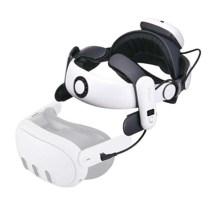 Bild 3, BOBOVR BOBOVR S3 Pro Meta Quest 3/3S Huvudband Inkl. 10000 mAh Batteripaket