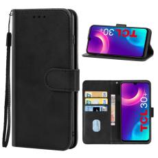  TCL 30+ (2022) Fodral Solid L&auml;der Svart