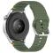  Klockarmband 22 mm Silikon Wave Design Militär Grön