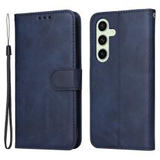  Samsung Galaxy S24 FE Pl&aring;nboksfodral L&auml;der M&ouml;rk Bl&aring;
