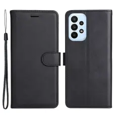  Samsung Galaxy A23 5G Fodral L&auml;der Svart