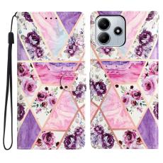  Xiaomi Redmi Note 14 5G Fodral Med Tryck Lila Blommor