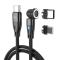 ENKAY ENKAY 1 m 2in1 PD 60W USB-C - Lightning/USB-C 360° Magnetkabel
