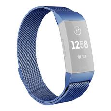  Milanese Loop Metall Armband Fitbit Charge 4/3 Bl&aring;