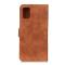 KHAZNEH Samsung Galaxy A52 / A52s - KHAZNEH Retro Läder Fodral - Brun