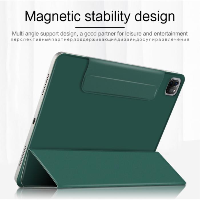 Bild 4,  iPad Pro 12.9 (2018/2020/2021) - Solid Tri-Fold Fodral - Grön
