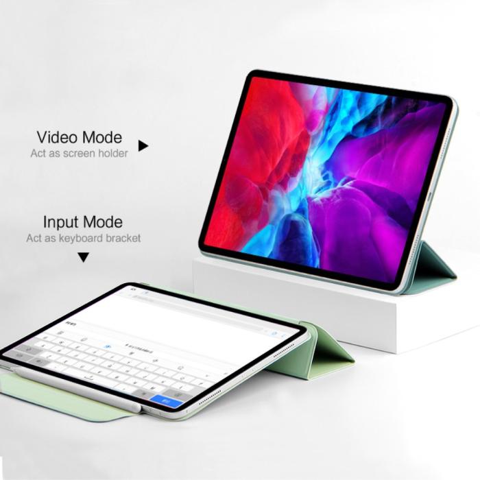 Bild 5,  iPad Pro 12.9 (2018/2020/2021) - Solid Tri-Fold Fodral - Grön