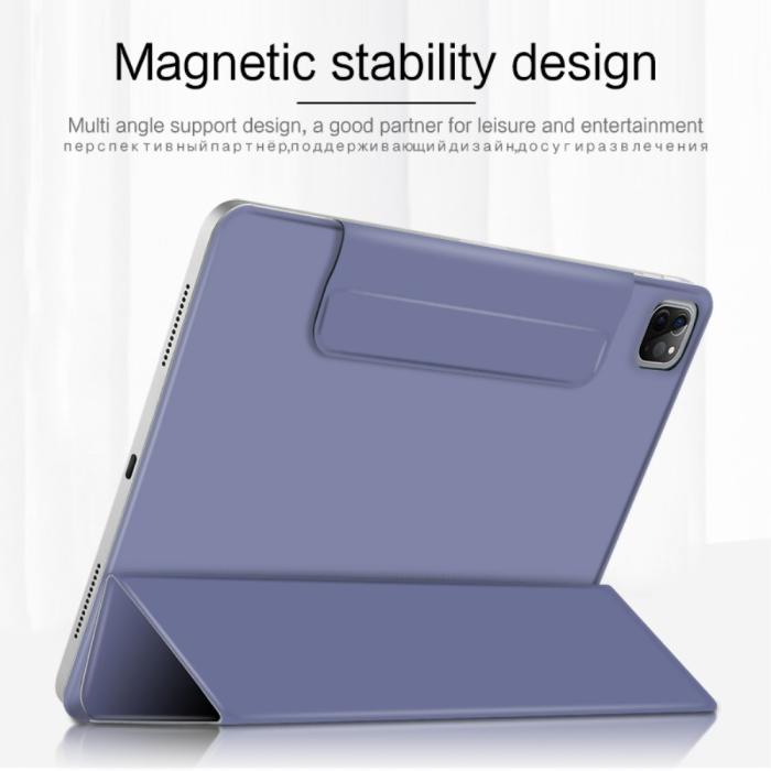 Bild 4,  iPad Pro 12.9 (2018/2020/2021) - Solid Tri-Fold Fodral - Lila