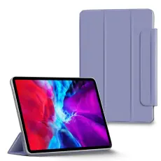  iPad Pro 12.9 (2018/2020/2021) - Solid Tri-Fold Fodral - Lila
