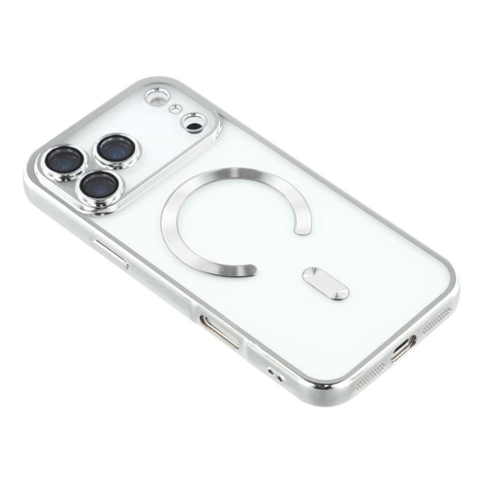 Bild 4,  iPhone 17 Pro Skal MagSafe Electroplated TPU Silver