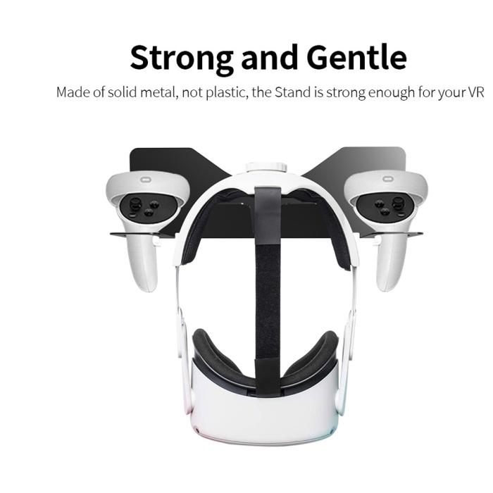Bild 2, JYS JYS Meta Quest 2 / PS VR2 Väggfäst För Headset & Kontroll Svart