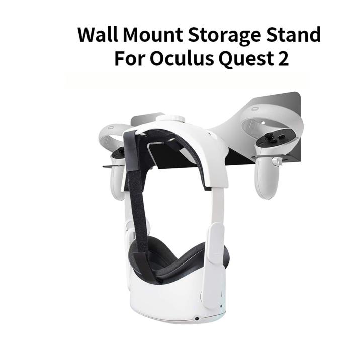 Bild 3, JYS JYS Meta Quest 2 / PS VR2 Väggfäst För Headset & Kontroll Svart